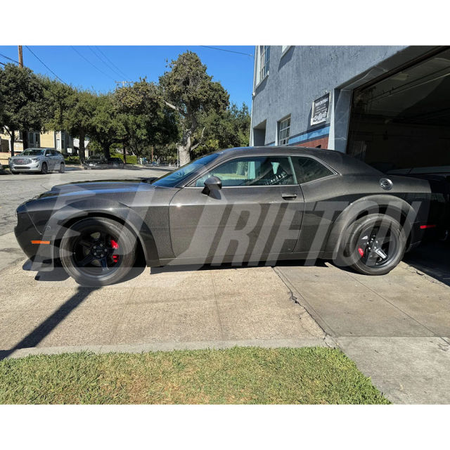 Hellcat Style Carbon Fiber Wide Body Wheels Flares Fender Extension For Dodge Challenger 2015-2023