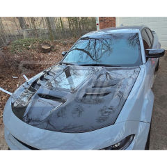 CMST V3 Transparent Style Carbon Fiber Hood For Dodge Charger 2015-2023