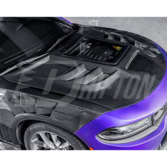 CMST V3 Transparent Style Carbon Fiber Hood For Dodge Charger 2015-2023