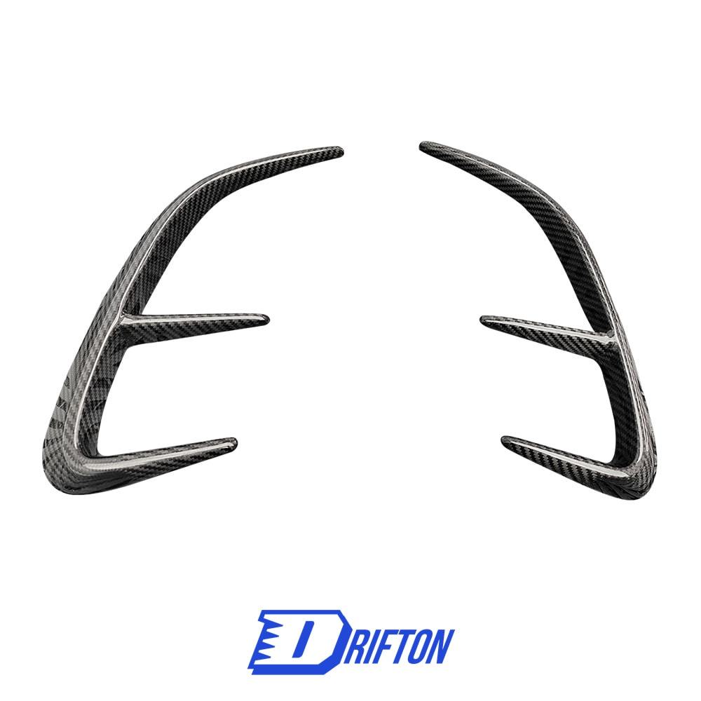 Mansory Style Dry Carbon Fiber Rear Bumper Canards For Aston Martin DBX