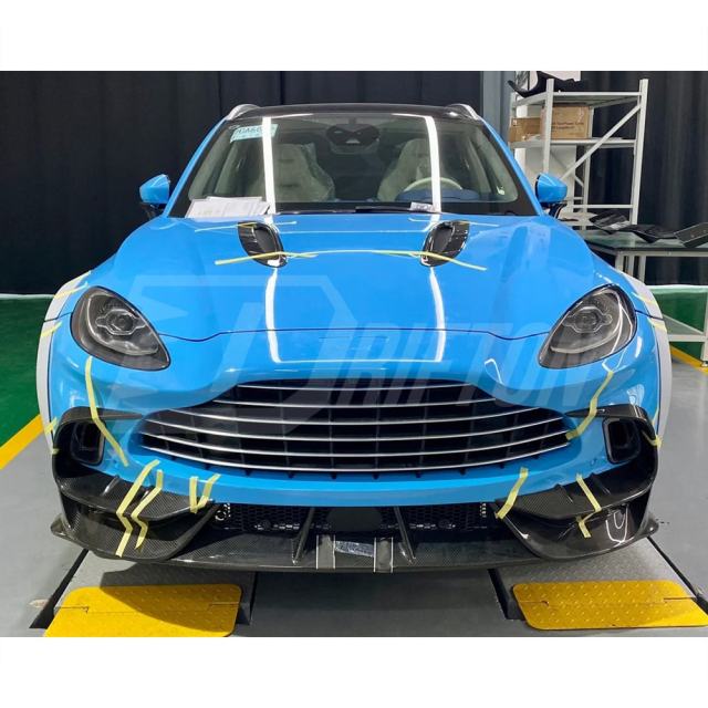 Mansory Style Dry Carbon Fiber Hood Vent Trims For Aston Martin DBX