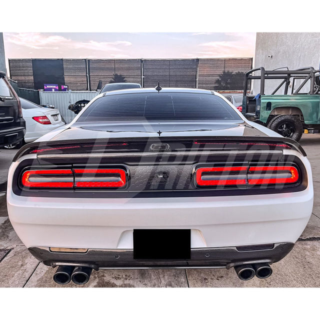OEM Style Carbon Fiber Rear Trunk Boot Lid For Dodge Challenger 2015-2023