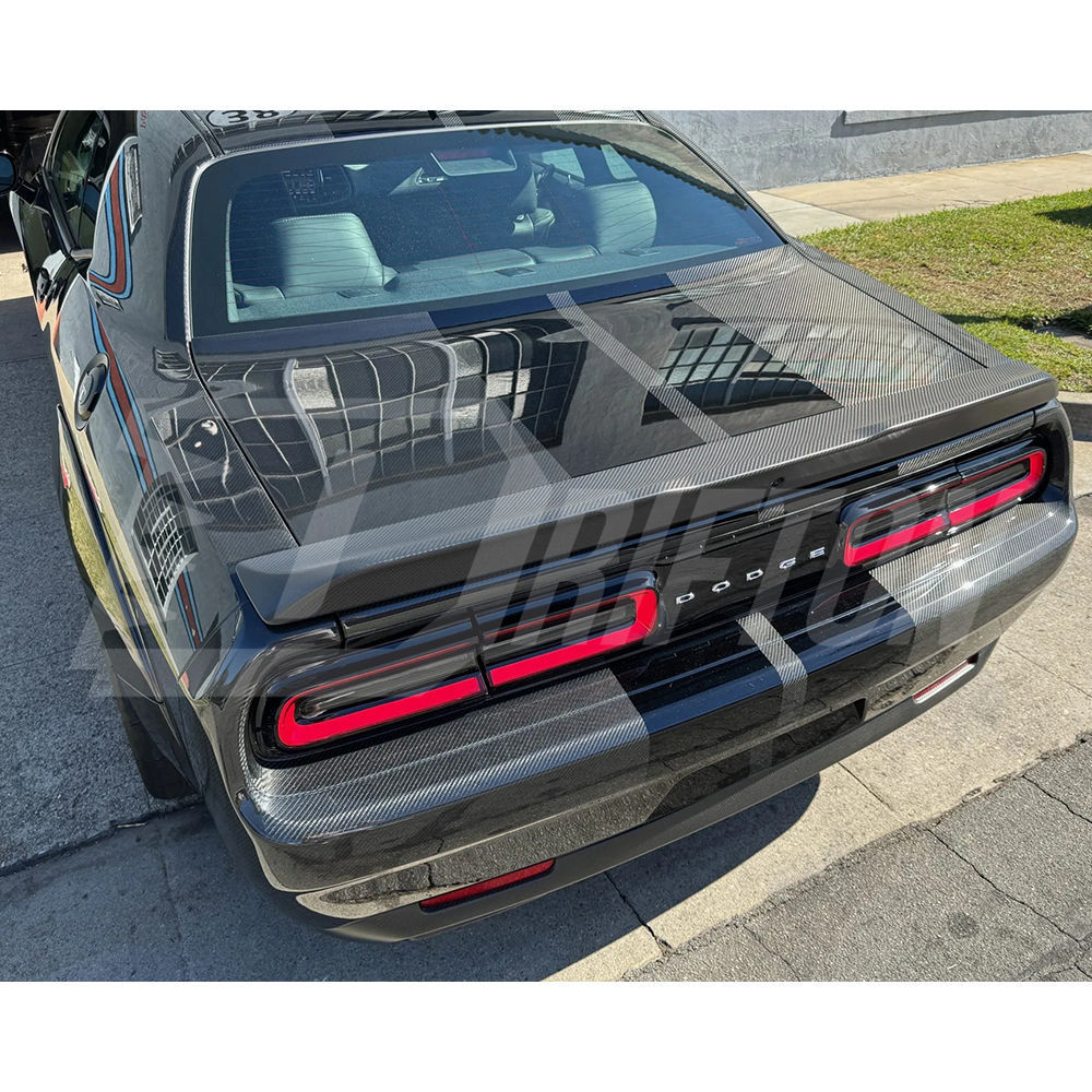 OEM Style Carbon Fiber Rear Trunk Boot Lid For Dodge Challenger 2015-2023