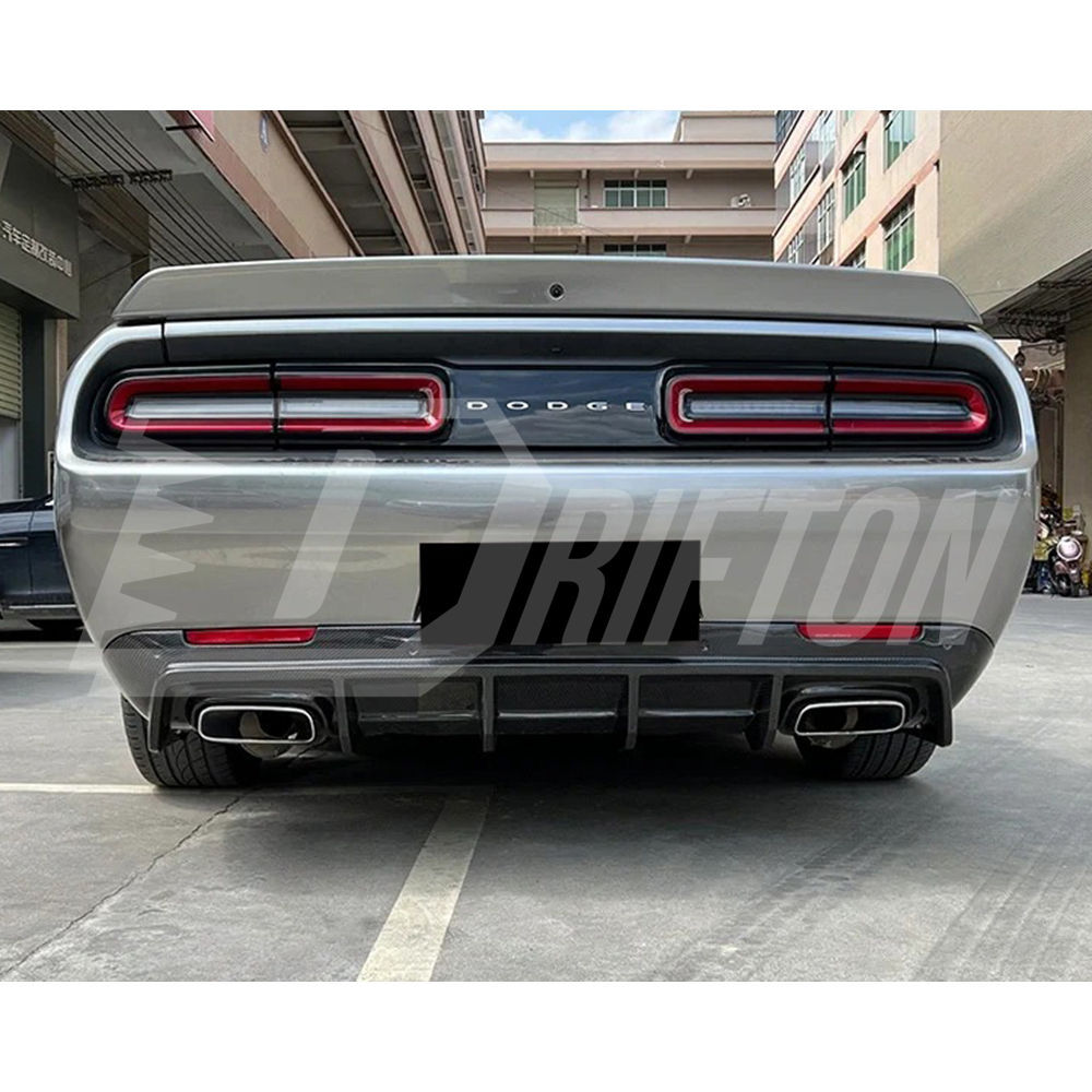 SRT Style Carbon Fiber Rear Diffuser For Dodge Challenger 2015-2023