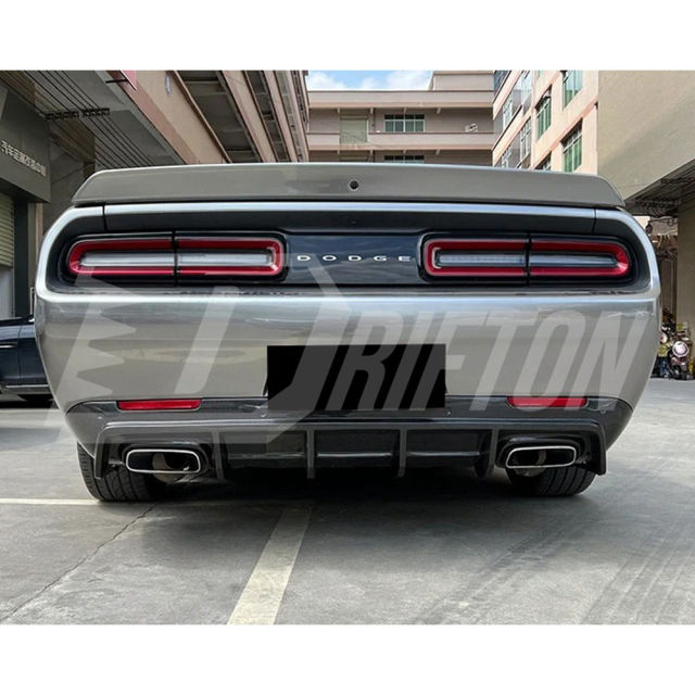 SRT Style Carbon Fiber Rear Diffuser For Dodge Challenger 2015-2023