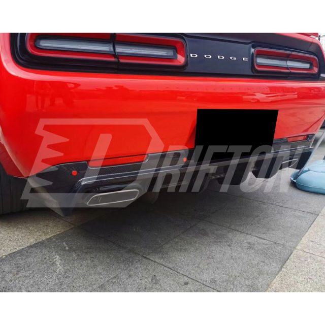 SRT Style Carbon Fiber Rear Diffuser For Dodge Challenger 2015-2023