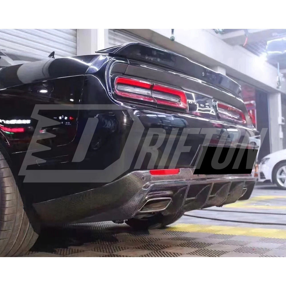 SRT Style Carbon Fiber Rear Diffuser For Dodge Challenger 2015-2023