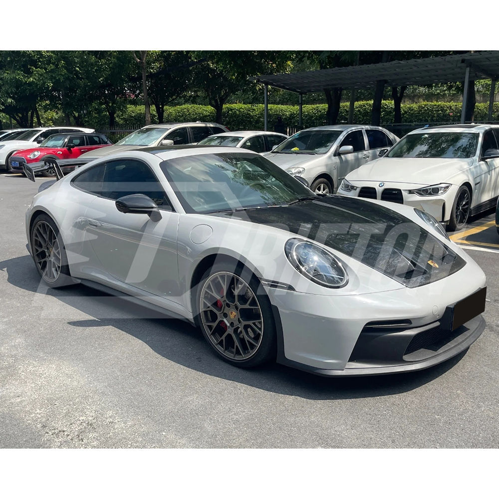 GT3 Style Dry Carbon Fiber Hood For Porsche 911 992 Carrera S 2019-2023