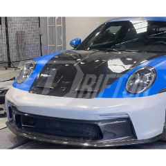 GT3 Style Dry Carbon Fiber Hood For Porsche 911 992 Carrera S 2019-2023