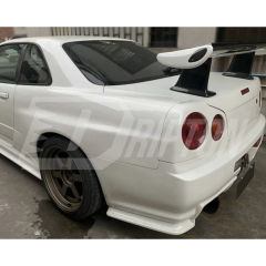 GTT To GTR Nismo Z-tune Style Partial Carbon Fiber Full Set Body Kits For Nissan R34 GTT 1998-2002