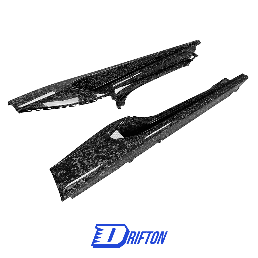 Novitec Style Forged Dry Carbon Fiber Side Skirt For Lamborghini Huracan LP580 & LP610 & EVO & EVO RWD & Tecnica 2014-2025