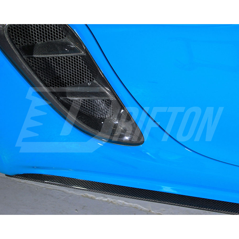 TechArt Style Carbon Fiber Side Skirt For Porsche 718 Cayman Boxster 2016-2025