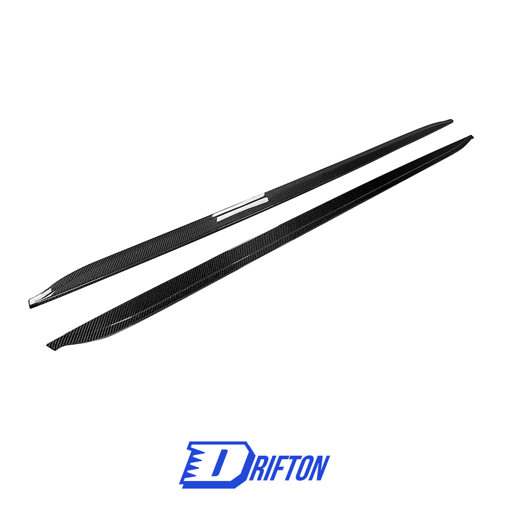 TechArt Style Carbon Fiber Side Skirt For Porsche 718 Cayman Boxster 2016-2025
