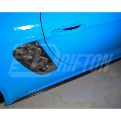 TechArt Style Carbon Fiber Side Skirt For Porsche 718 Cayman Boxster 2016-2025