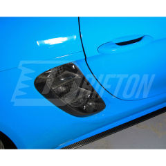 TechArt Style Carbon Fiber Side Vent For Porsche 718 Cayman Boxster 2016-2025