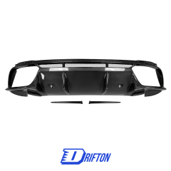 OEM Style Dry Carbon Fiber Rear Diffuser For Alfa Romeo Giulia Quadrifoglio 2016-2023