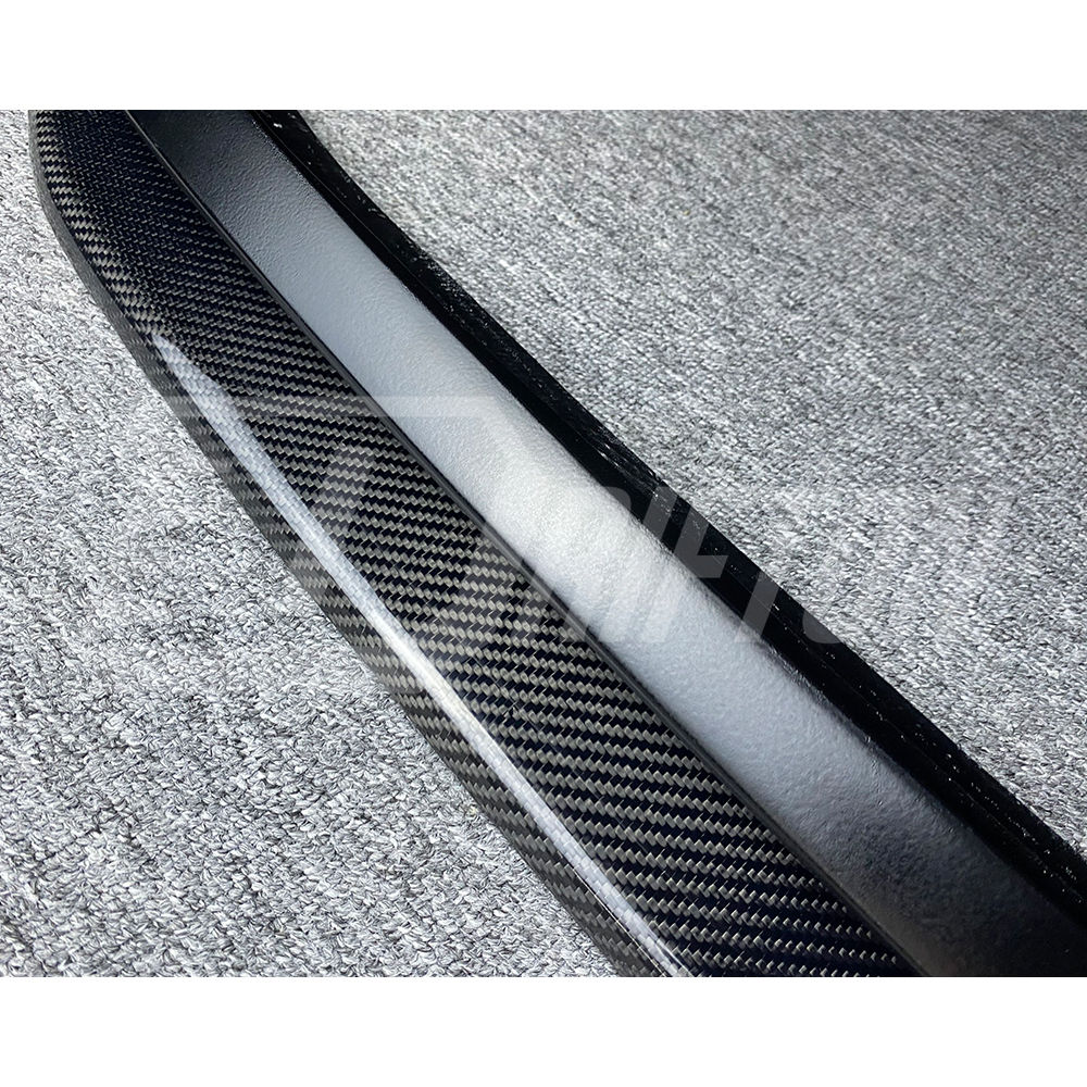 TechArt Style Partial Carbon Fiber Front Lip For Porsche 718 Cayman Boxster 2016-2025