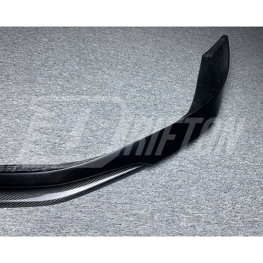 TechArt Style Partial Carbon Fiber Front Lip For Porsche 718 Cayman Boxster 2016-2025