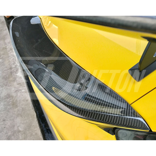 Dry Carbon Fiber Rear Spoiler For Porsche 718 Cayman 2016-2025