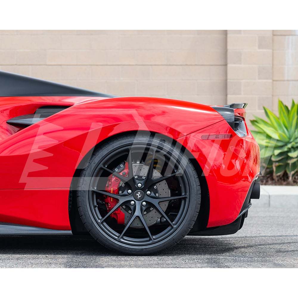 Novitec Sytle Dry Carbon Fiber Rear Trunk Spoiler For Ferrari 488 GTB 2015-2018