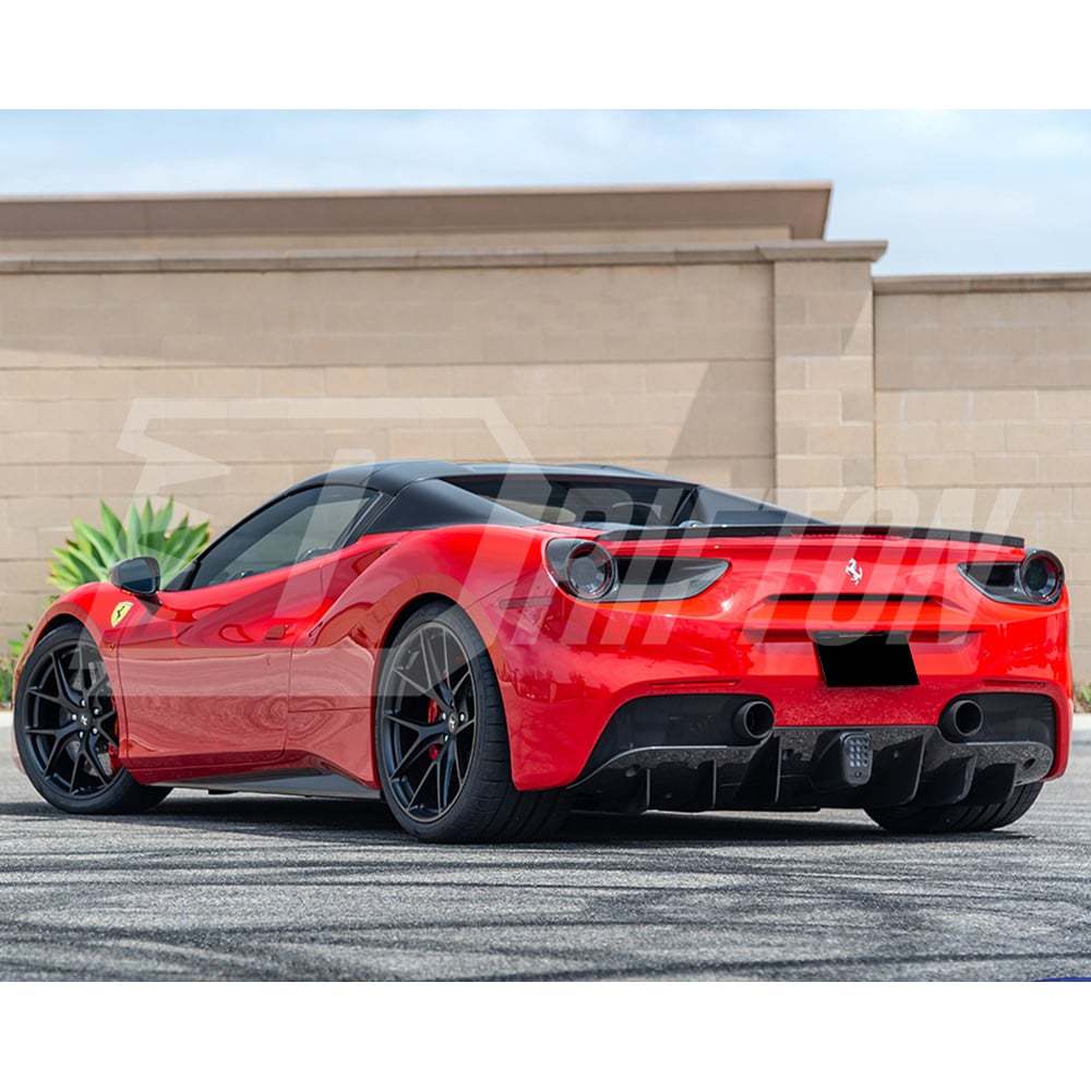 Novitec Sytle Dry Carbon Fiber Rear Trunk Spoiler For Ferrari 488 GTB 2015-2018