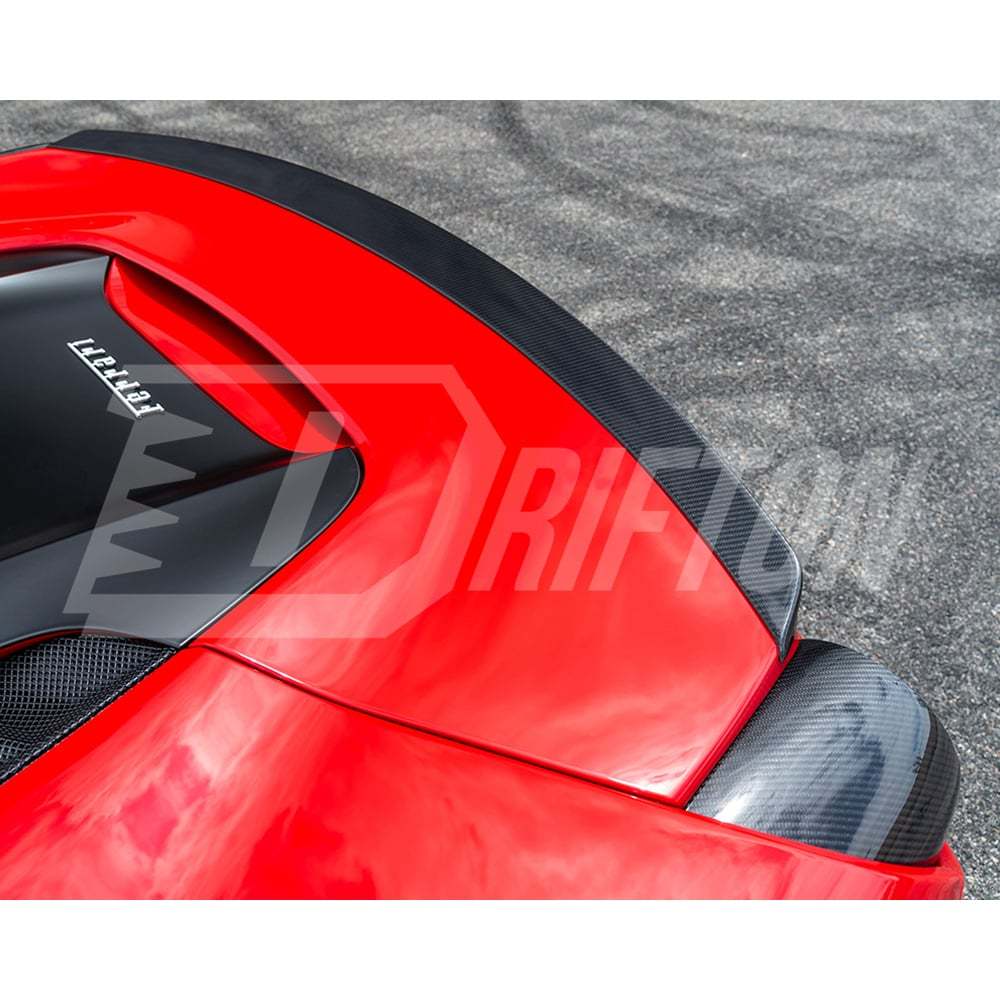 Novitec Sytle Dry Carbon Fiber Rear Trunk Spoiler For Ferrari 488 GTB 2015-2018