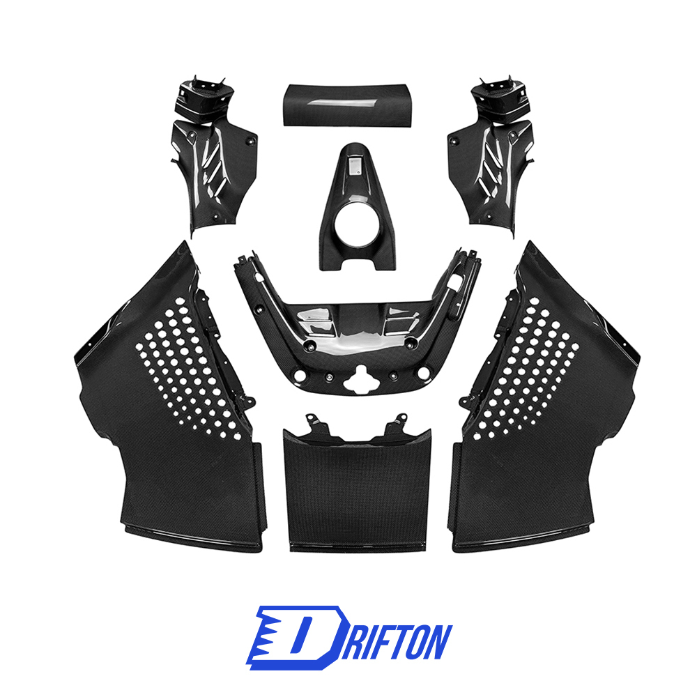 Dry Carbon Fiber Engine Compartment Cover Set For Ferrari SF90 Spider