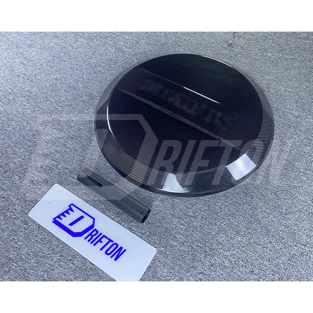 BraBx Style Dry Carbon Fiber Rear Spare Wheel Tire Cover For Mercedes Benz G-Class W465 G63 AMG W465 G500 G450 G550 G580 2024-ON