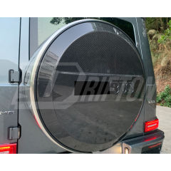 BraBx Style Dry Carbon Fiber Rear Spare Wheel Tire Cover For Mercedes Benz G-Class W465 G63 AMG W465 G500 G450 G550 G580 2024-ON