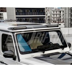 W465 BraBx G800 Style Dry Carbon Fiber Front Roof LED Light Bar Spoiler For Mercedes Benz G-Class W465 G63 AMG W465 G500 G450 G550 G580 2024-ON