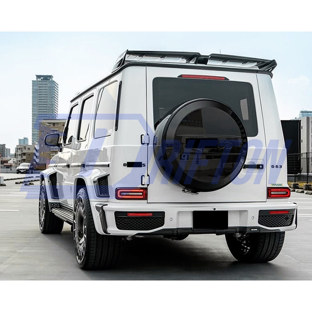 W465 BraBx G800 Style Dry Carbon Fiber Rear Roof Spoiler Wing For Mercedes Benz G-Class W465 G63 AMG W465 G500 G450 G550 G580 2024-ON