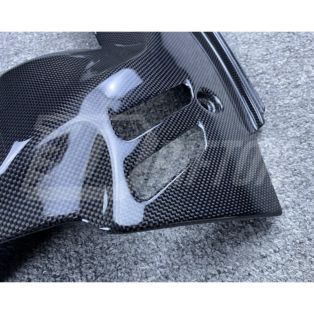 Dry Carbon Fiber Engine Bay Panels Set For Ferrari F8 Spider 2019-2022
