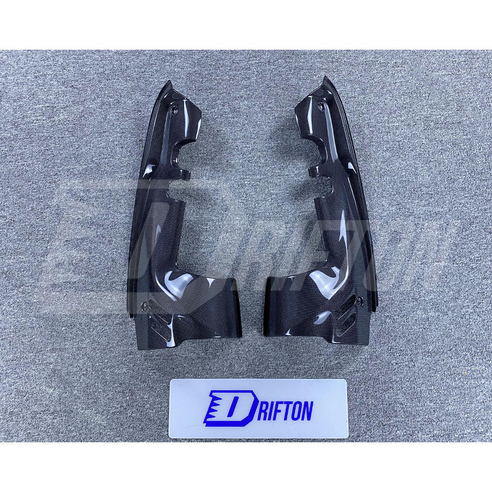 Dry Carbon Fiber Engine Bay Panels Set For Ferrari F8 Spider 2019-2022