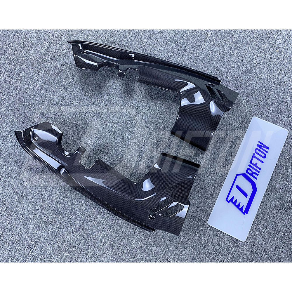 Dry Carbon Fiber Engine Bay Panels Set For Ferrari F8 Spider 2019-2022