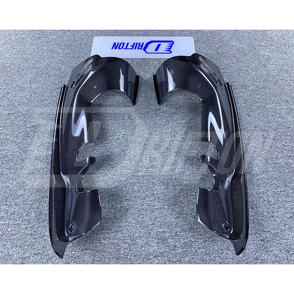 Dry Carbon Fiber Engine Bay Panels Set For Ferrari F8 Spider 2019-2022