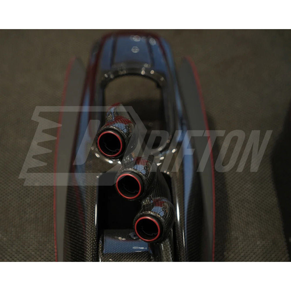 Pista Upgrade Dry Carbon Fiber Interiors Kit Center Console Bridge For Ferrari F8 Spider 2019-2022