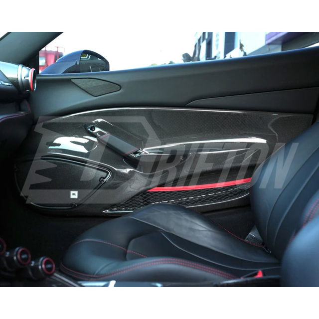 Dry Carbon Fiber Door Panel For Ferrari F8 Tributo Spider 2019-2022
