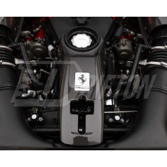 Dry Carbon Fiber Engine Bay Lock Latch Cover For Ferrari F8 Tributo Spider 2019-2022