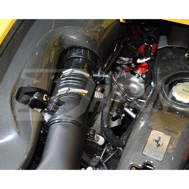 Dry Carbon Fiber Engine Bay Panels Set For Ferrari F8 Spider 2019-2022