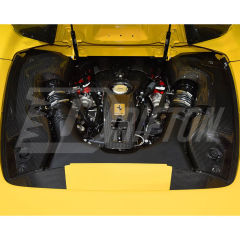 Dry Carbon Fiber Engine Bay Panels Set For Ferrari F8 Spider 2019-2022