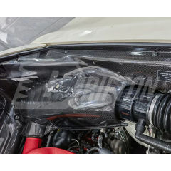 Dry Carbon Fiber Engine Bay Panels Set For Ferrari F8 Tributo 2019-2022