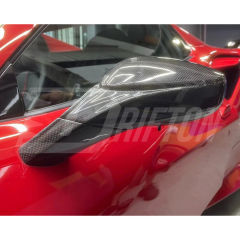 OEM Style Dry Carbon Fiber Side Mirror Housing For Ferrari F8 Tributo Spider 2019-2022