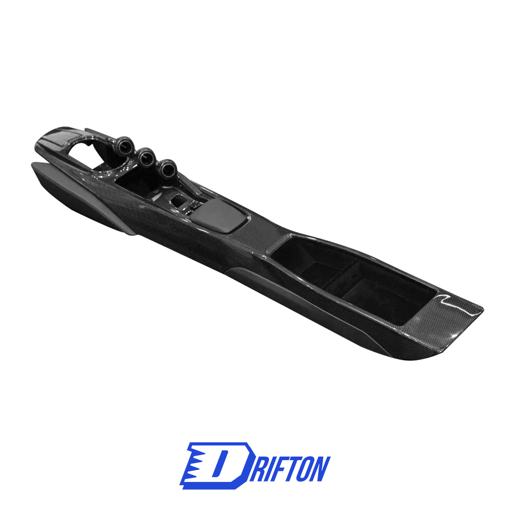 Pista Upgrade Dry Carbon Fiber Interiors Kit Center Console Bridge For Ferrari F8 Spider 2019-2022