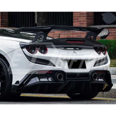 XX GT Style Dry Carbon Fiber Rear Spoiler For Ferrari F8 2019-2022