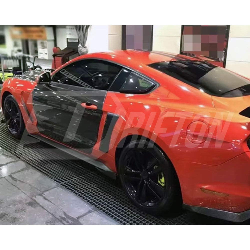 Carbon Fiber Door Pannels For Ford Mustang Gen6 S550.1 S550.2 2015-2023