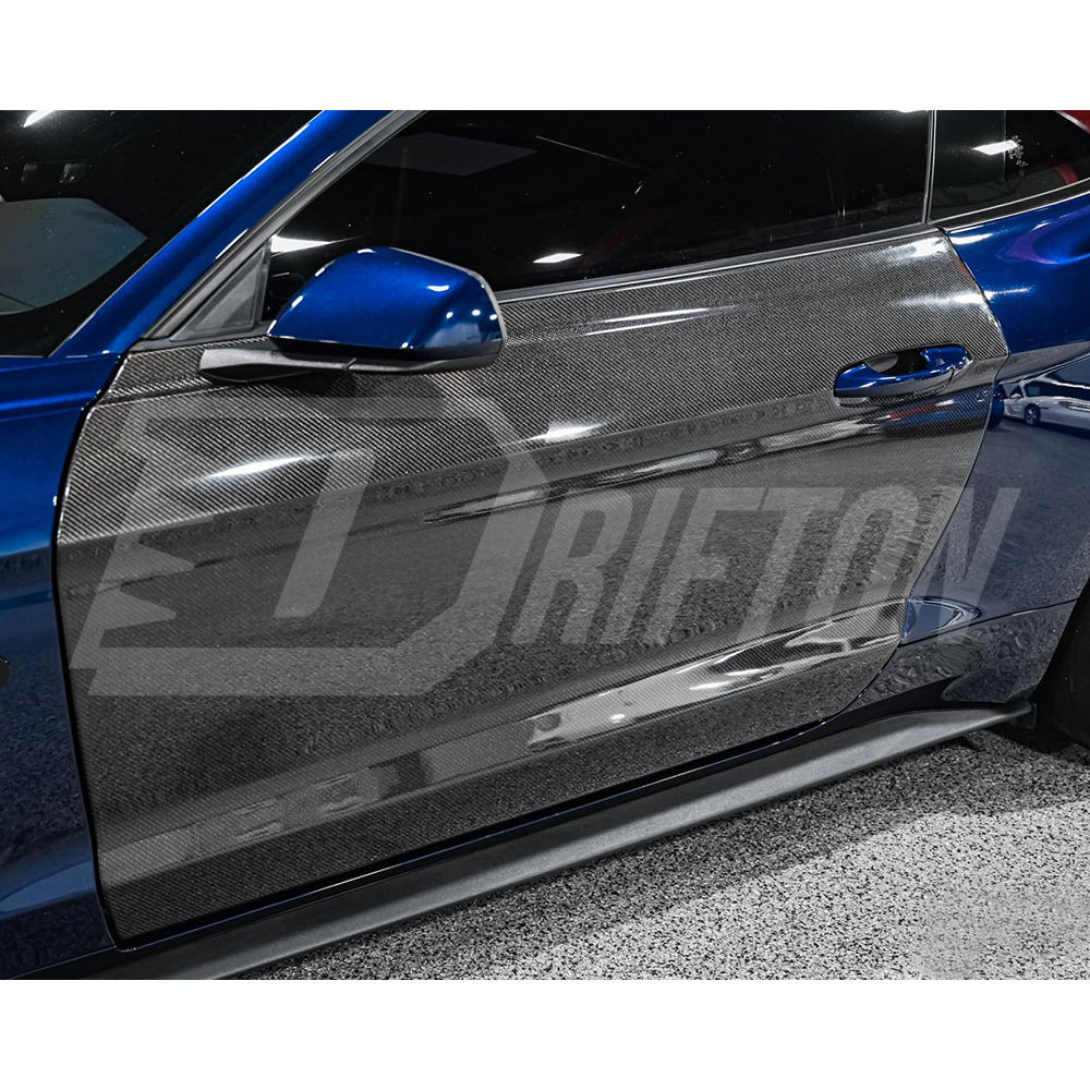 Carbon Fiber Door Pannels For Ford Mustang Gen6 S550.1 S550.2 2015-2023