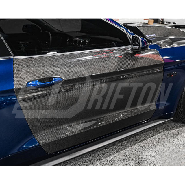 Carbon Fiber Door Pannels For Ford Mustang Gen6 S550.1 S550.2 2015-2023