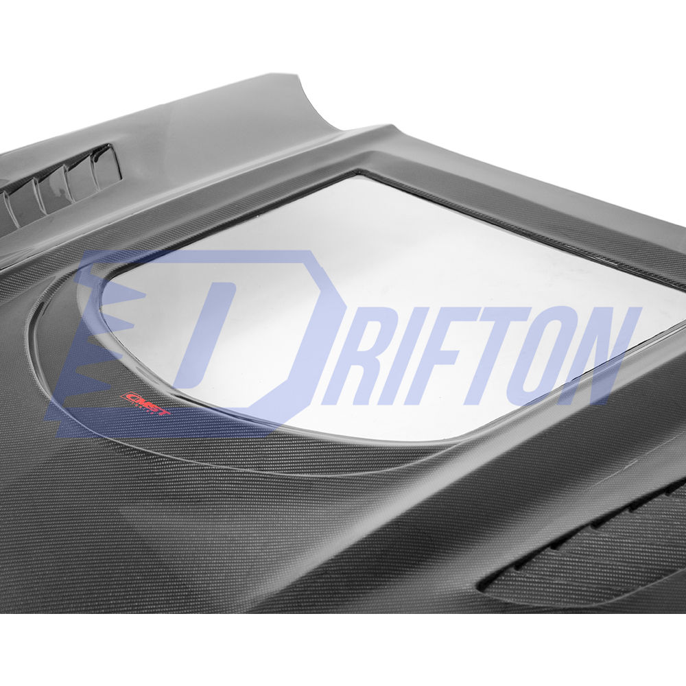 CMST V2 Transparent Style Carbon Fiber Hood For Ford Mustang Gen6 S550.1 2015-2017