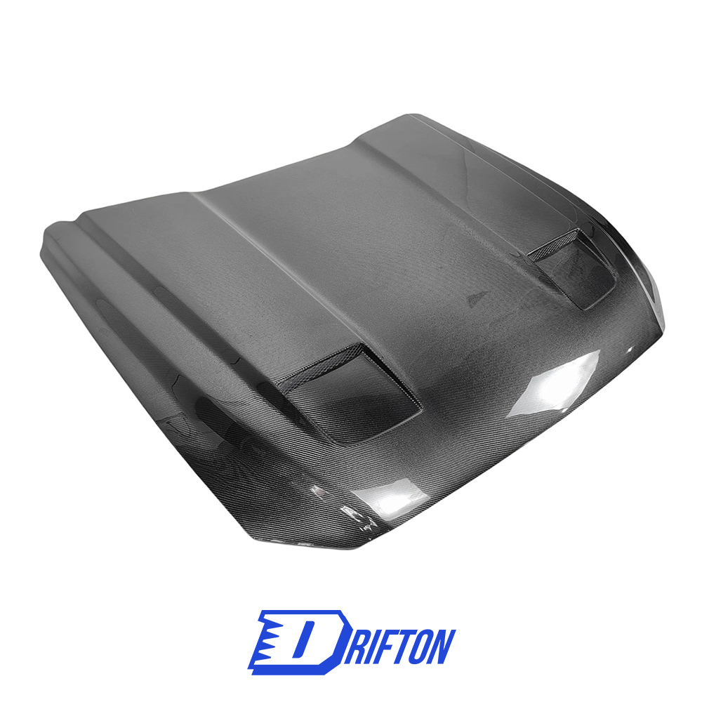 Drifton Style Carbon Fiber Hood For Ford Mustang Gen6 S550.1 2015-2017