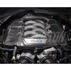 5.0L V8 Dry Carbon Fiber Engine Cover For Ford Mustang Gen7 S650 2024-On
